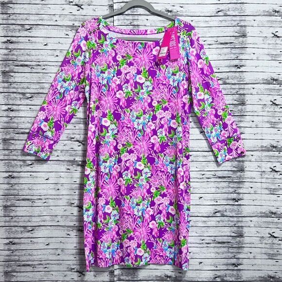 Lilly Pulitzer UPF 54+ Sophie Dress Moms The Word - Picture 3 of 12